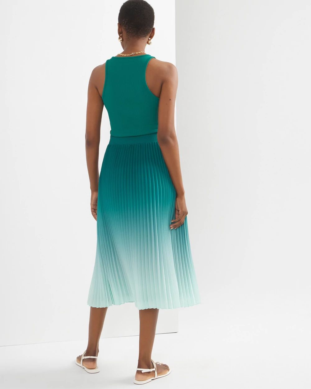 Ombre Midi Skirt | White House Black Market